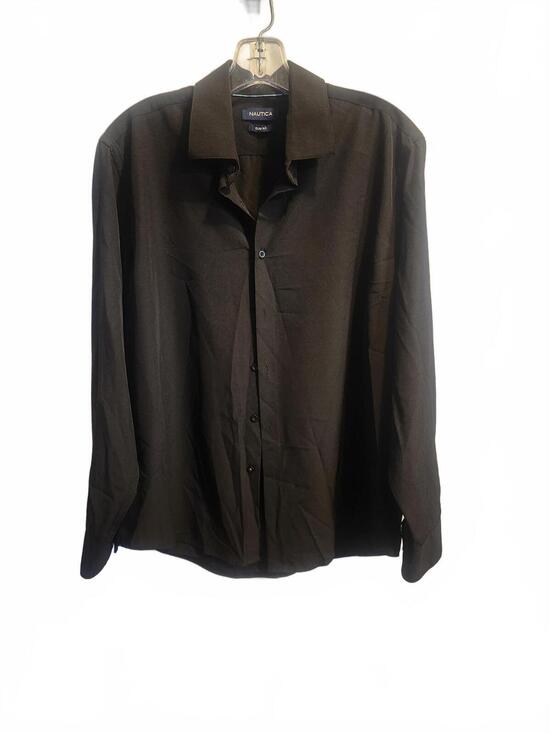 Nautica Other - Nautica Slim Fit Classic Black Button up Shirt. Mens size Large 16/16 1/2 32/33